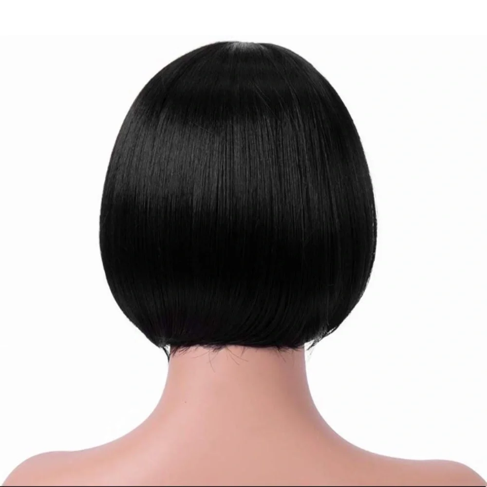 💫JAN BLACK BANGED BOB LACE FRONT WIG💫 *NWT*